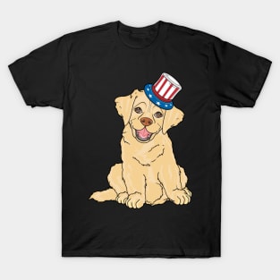 American Flag Labrador Retriever Dog Lover T-Shirt